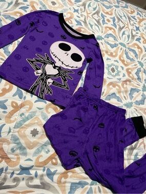 Disney Purple Jack Skellington Kids Pajama Set